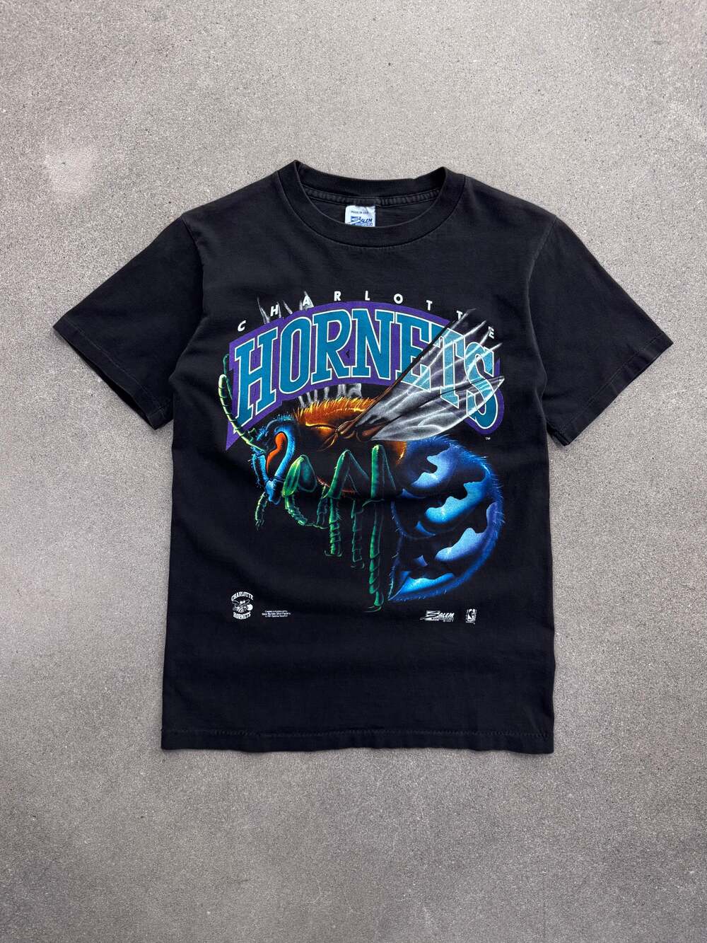 Vintage 1992 Salem Sportswear Charlotte Hornets NBA T-Shirt - S